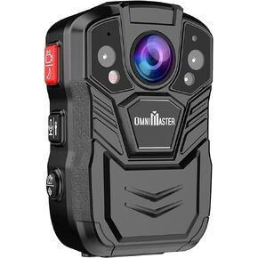 1296P UHD Body Camera with Audio (Build-in 64GB), 2 Inch Display, Night Vision, Waterproof, Shockproof, Body Worn Camera with Compact Design in Kuwait