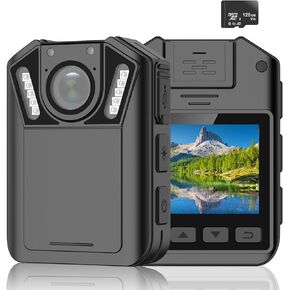 كاميرا maigevi 128G يتم ارتداؤها على جسم الشرطة لإنفاذ القانون، كاميرات الجسم يمكن ارتداؤها مع مشبك، كاميرا الجسم 1080 بكسل، تسجيل لمدة 10 ساعات، كاميرا الجسم للمدنيين والشرطة in Kuwait