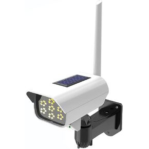 Solar Powered Fake Security Camera, Dummy Simulated CCTV Surveillance System with LED PIR Motion Sensor Detection Light for Indoor Outdoor Home, Office, Shop, Garage in Kuwait