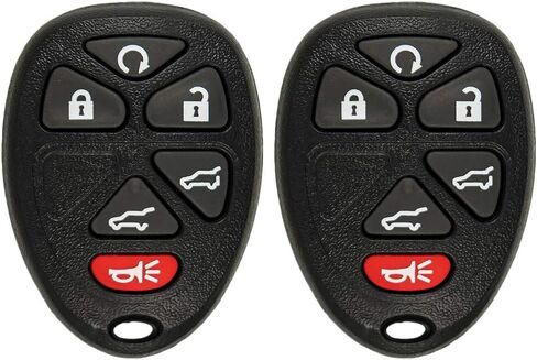 Keyless2Go Replacement for Keyless Entry Car Key Vehicles That Use 6 Button 15913427 OUC60270 Remote, Self-Programming - 2 Pack in Saudi Arabia