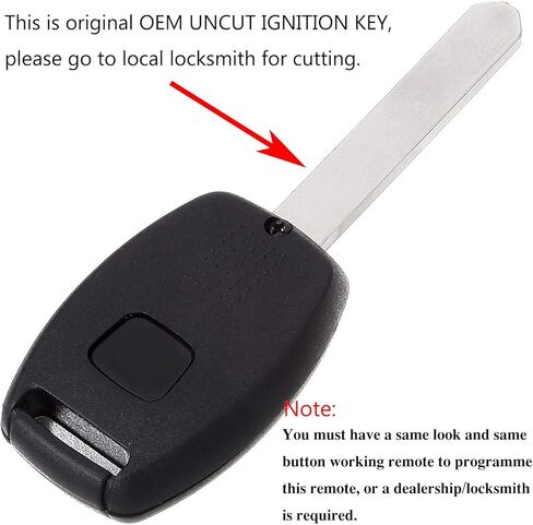 Key Fob for Honda 2003 2004 2005 2006 2007 Accord,2010 Element (2Pcs) Mushan Replacement Key Ignition Car Key Keyless Entry OUCG8D-380H-A in Kuwait