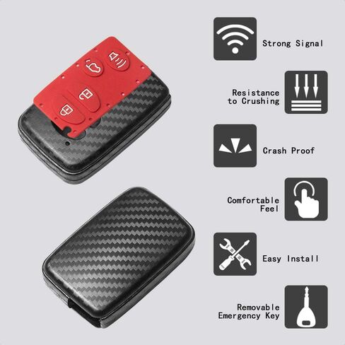 TANGSEN Smart Key Fob Case Cover Compatible with Scion FRS for Subaru BRZ CROSSTREK Forester WRX for Toyota Avalon Camry Corolla Highlander Prius RAV4 Sequoia VENZA 234Button Keyless Entry Remote in Kuwait