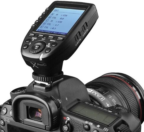 Godox XPro-C E-TTL 2.4G High-Speed Sync Wireless Flash Trigger Transmitter Compatible for Canon Cameras, 1/8000s,11 Customizable Functions,16 Groups and 32 Channels in Saudi Arabia