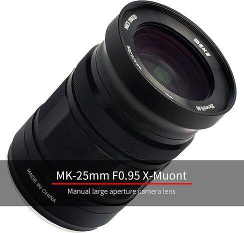 عدسة تركيز يدوية بفتحة كبيرة f0.95 من Meike متوافقة مع كاميرات Fujifilm X Mount بدون مرآة X-T1 X-T2 X-T3 X-T4 X-T5 X-T10 X-T20 X-T100 X-T200 XPro1 X-S10 in Saudi Arabia