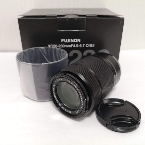 عدسة تكبير Fujifilm 50-230mm f/4.5-6.7 XC OIS II (أسود) (متجددة) in Kuwait