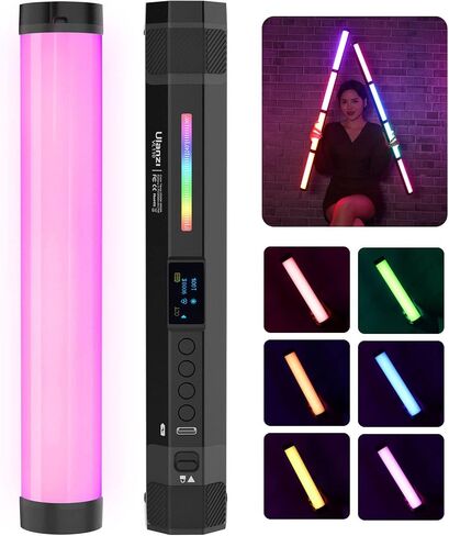 ULANZI VL110 RGB Light Wand, Handheld Light Stick Camera LED Video Tube | Light Bar, 2500-9000K Dimmable, 2600mAh Battry CRI 95+ with Magnetic Attraction for Photography Vlog TIK Tok in Saudi Arabia