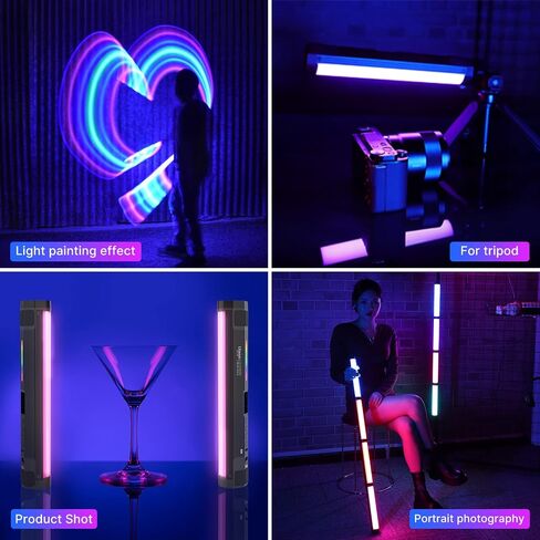 ULANZI VL110 RGB Light Wand, Handheld Light Stick Camera LED Video Tube | Light Bar, 2500-9000K Dimmable, 2600mAh Battry CRI 95+ with Magnetic Attraction for Photography Vlog TIK Tok in Saudi Arabia