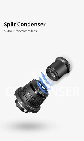 AMBITFUL AL-16 PRO Bowens Mount Split Focalize Conical Snoot Optical Condenser Art Special Effects Shaped Beam Light Cylinder with for Nikon AI Lens Adapter in Saudi Arabia