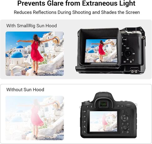 سمول رينج غطاء واقي من الشمس لسوني الفا 7 IV / A7S III / A7C / A7CR / A7C II/ZV-E1 / ZV-E10 / ZV-1F / ZV-1 II/ZV-1 / ZV-1 / FX3 - 3206 in Saudi Arabia