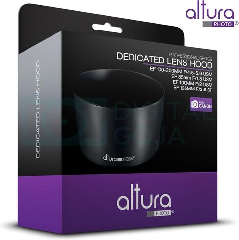 (استبدال Canon ET-65III) غطاء عدسة صورة Altura لعدسات Canon EF 85mm f/1.8 USM, EF 100mm f/2.0 USM, EF 135mm f/2.8 SF, EF 100-300mm f/4.5-5.6 USM in Kuwait