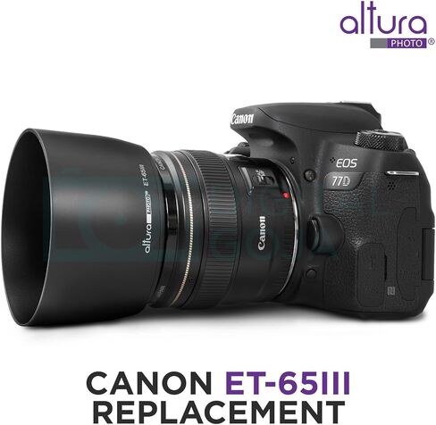 (استبدال Canon ET-65III) غطاء عدسة صورة Altura لعدسات Canon EF 85mm f/1.8 USM, EF 100mm f/2.0 USM, EF 135mm f/2.8 SF, EF 100-300mm f/4.5-5.6 USM in Kuwait