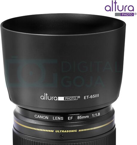 (استبدال Canon ET-65III) غطاء عدسة صورة Altura لعدسات Canon EF 85mm f/1.8 USM, EF 100mm f/2.0 USM, EF 135mm f/2.8 SF, EF 100-300mm f/4.5-5.6 USM in Kuwait