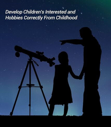 Telescope, 70mm Aperture 700mm AZ Mount Astronomical Refracting HD Telescope for Adults Kids Beginners, Telescope with Adjustable Tripod, Nylon Bag, Phone Adapter in Saudi Arabia