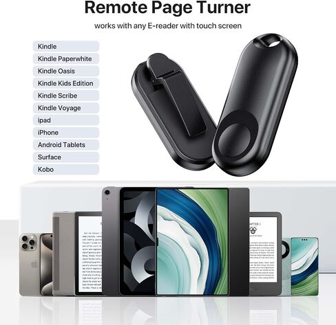 Sycelu RF جهاز التحكم عن بعد لصفحات Kindle Ipad قراءة Kobo Surface Comics/الروايات iPhone Tablets Android التقاط الصور وتسجيل الفيديو عن بعد in Kuwait