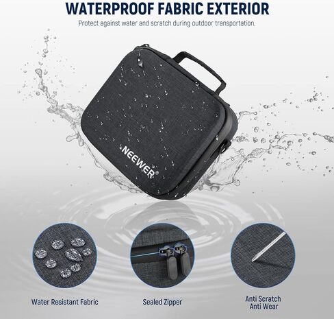 Neewer Waterproof Storage Case for Osmo Mobile 6, Portable Shoulder Bag Travel Case with Inner Pocket & Shockproof Cushion, Compatible with DJI Osmo Mobile 6 Gimbal Stabilizer Accessories, PB002 in Saudi Arabia
