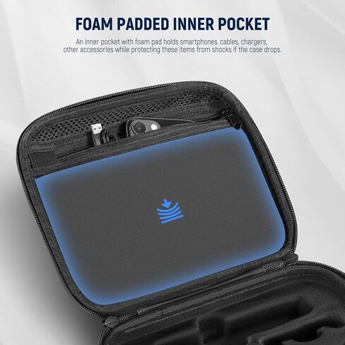 Neewer Waterproof Storage Case for Osmo Mobile 6, Portable Shoulder Bag Travel Case with Inner Pocket & Shockproof Cushion, Compatible with DJI Osmo Mobile 6 Gimbal Stabilizer Accessories, PB002 in Saudi Arabia