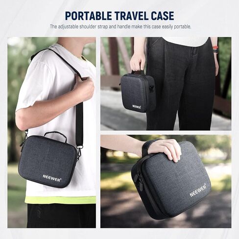Neewer Waterproof Storage Case for Osmo Mobile 6, Portable Shoulder Bag Travel Case with Inner Pocket & Shockproof Cushion, Compatible with DJI Osmo Mobile 6 Gimbal Stabilizer Accessories, PB002 in Saudi Arabia