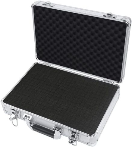 15in Aluminum Hard Case with DIY Customizable Foam Insert (14 x 9 x 4in Interior) in Saudi Arabia