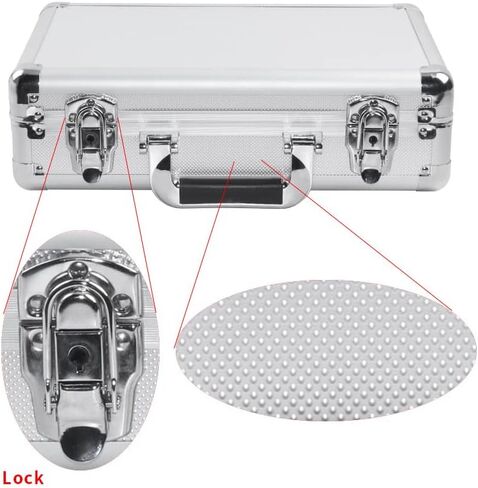 15in Aluminum Hard Case with DIY Customizable Foam Insert (14 x 9 x 4in Interior) in Saudi Arabia