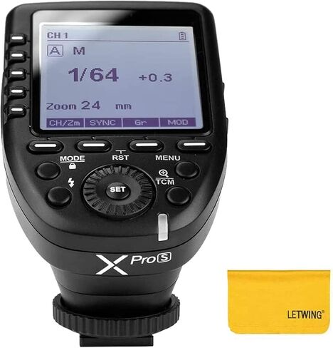Godox XPro-S TTL Wireless Flash Trigger for Sony Camera, 2.4G Wirless Flash Transmitter HSS 1/8000s, TTL-Convert-Manual Function, 11 Customizable Functions, Big LCD Screen, 16 Groups and 32 Channels in Kuwait