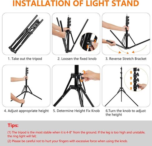 ويسامك مجموعة اضاءة حلقية 18 انش مع حامل وحامل جوال ثنائي اللون قابل للتعتيم 2800-6000 كلفن مع حامل ثلاثي القوائم وجهاز تحكم عن بعد للكاميرا والمكياج والسيلفي ويوتيوب والفيديو والتصوير الفوتوغرافي in Kuwait