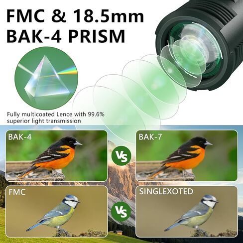 تلسكوب أحادي العين للبالغين عالي الطاقة، أحادي النجوم لمحول الهاتف الذكي مع حامل ثلاثي القوائم، منظار أحادي محمول عالي الدقة 12 × 42 لمشاهدة الطيور والسفر والتخييم والمشي لمسافات طويلة in Kuwait