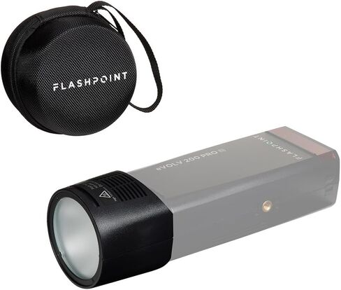 حقيبة Flashpoint لفلاش الجيب eVOLV 200 و200 Pro + Flashpoint XP-200 V2 رأس فلاش قابل للتمديد 200 واط لـ eVOLV 200 وTwinHead (Godox EC200) + رأس فلاش دائري eVOLV 200 (H200R) in Kuwait