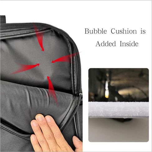 وين ويل حقيبة حمل كبيرة للتصوير الفوتوغرافي لضوء حلقي 10 انش و12 انش، ملحقات حافظة واقية بحامل ثلاثي القوائم، حقيبة يد من النايلون المتين متوافقة مع حلقة ضوء نيوير ايونمي in Kuwait