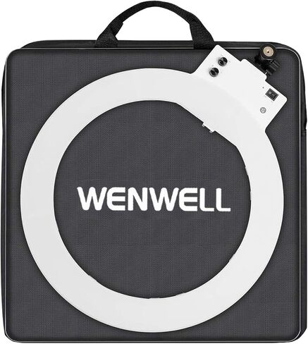 وين ويل حقيبة حمل كبيرة للتصوير الفوتوغرافي لضوء حلقي 10 انش و12 انش، ملحقات حافظة واقية بحامل ثلاثي القوائم، حقيبة يد من النايلون المتين متوافقة مع حلقة ضوء نيوير ايونمي in Kuwait