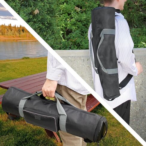 USA Gear Padded Tripod Case Bag - Holds Tripods from 21 to 35 inches - Adjustable Size Extension, Storage Pocket and Shoulder Strap for Professional Camera Accessories and Photo Carrying Needs in Saudi Arabia