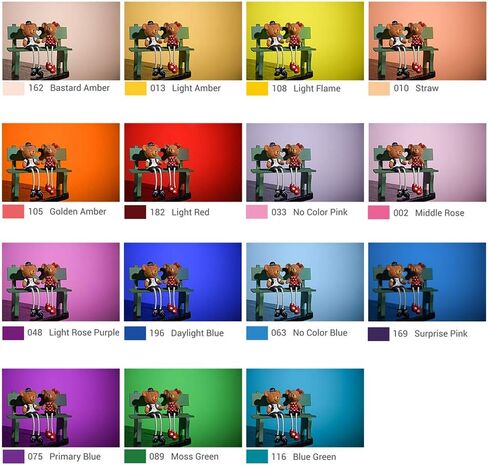 غودوكس مجموعة فلاتر الوان V-11C فلاتر جل ملونة 15 2 لكاميرا غودوكس V1 Series ومضات برأس دائري in Kuwait