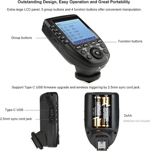 Godox XPro-S TTL 2.4G High-Speed Sync Wireless Flash Trigger Transmitter Compatible for Sony Cameras, 1/8000s,11 Customizable Functions,16 Groups and 32 Channels,2.4G Wireless X System in Saudi Arabia