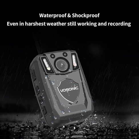 كاميرا الجسم QUNVAL 1080P HD للشرطة، كاميرا الجسم بذاكرة 64 جيجا، كاميرات الجسم مع رؤية صوتية وليلية، كاميرا الجسم مع تسجيل صوتي يمكن ارتداؤها، كاميرا جسم مقاومة للماء لإنفاذ القانون in Kuwait