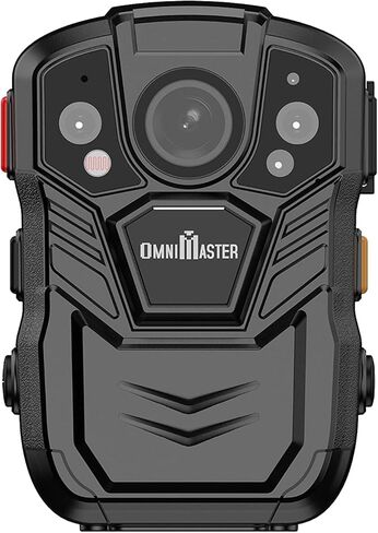 1296P UHD Body Camera with Audio (Build-in 64GB), 2 Inch Display, Night Vision, Waterproof, Shockproof, Body Worn Camera with Compact Design in Kuwait