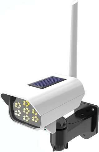 Solar Powered Fake Security Camera, Dummy Simulated CCTV Surveillance System with LED PIR Motion Sensor Detection Light for Indoor Outdoor Home, Office, Shop, Garage in Saudi Arabia