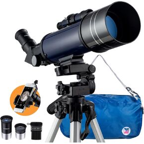 تلسكوب لعلم الفلك، تلسكوب انكسار بصري زجاجي اف ام سي برو 400/70 in Kuwait