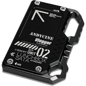 ANDYCINE Lunchbox II Black Magnalium Case for DIY SSD Compatible for Atomos Ninja V,V+, Ninja Flame, Ninja Inferno, and Shogun Inferno Monitors in Kuwait