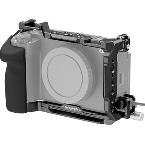 NEEWER ZV-E1 Camera Cage with HDMI Cable Clamp & Silicone Grip, NATO Rail 3/8" ARRI Locating 1/4" Threads, Arca Type Base, Protective Metal Video Rig Compatible with Sony ZV-E1 and DJI RS RSC, CA025S in Kuwait