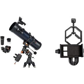 Celestron 31045 AstroMaster 130 EQ Reflector Telescope with Basic Smartphone Adapter 1.25" Capture Your Discoveries in Kuwait