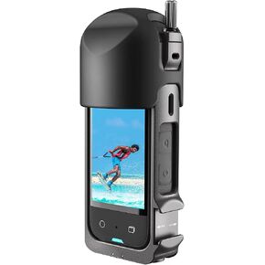 360 X3 Aluminium Protective Cage with Sticky Lens Guards Cap and Screen Protector for Insta360 X3,Metal Durable Housing Frame with Cold Shoe Mount,Bundle Accessories for Insta 360 X3 in Kuwait