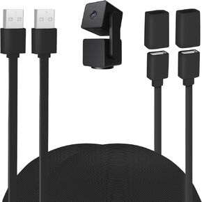 UYODM 2PACK كابل تمديد USB متوافق مع WYZE Cam V3/V2، Wyze Cam OG، WYZE Cam Pan V3/V3 Pro/ V2، 20Ft/6M IPX7 كابل شحن تمديد مقاوم للماء يعمل على تشغيل كاميرا WYZE الخاصة بك بشكل مستمر - أسود in Kuwait
