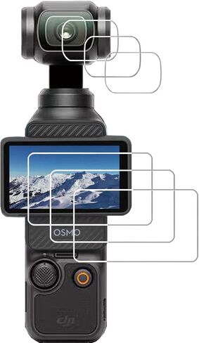 debous Screen Protector for DJI Osmo Pocket 3,Lcd Lens Anti-scratch Tempered Glass Hard Protective Film Cover (3+3pcs) in Kuwait