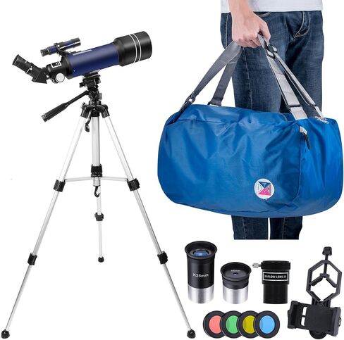 تلسكوب لعلم الفلك، تلسكوب انكسار بصري زجاجي اف ام سي برو 400/70 in Kuwait