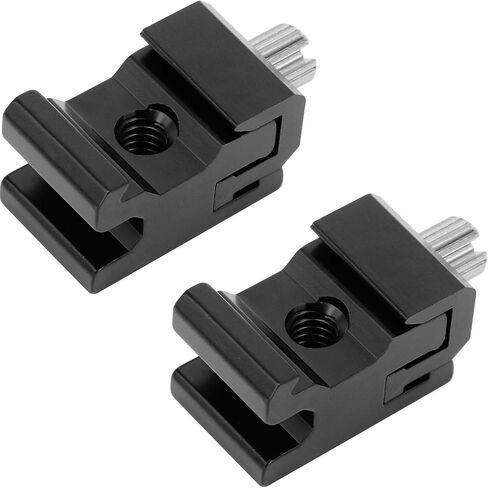 Camera Hot Shoe Mount to 1/4"-20 Tripod Screw Adapter,Flash Shoe Mount for DSLR Camera Rig (Pack of 4) in Saudi Arabia