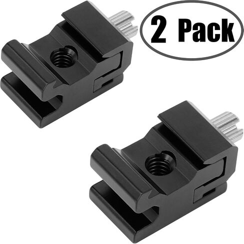 Camera Hot Shoe Mount to 1/4"-20 Tripod Screw Adapter,Flash Shoe Mount for DSLR Camera Rig (Pack of 4) in Saudi Arabia