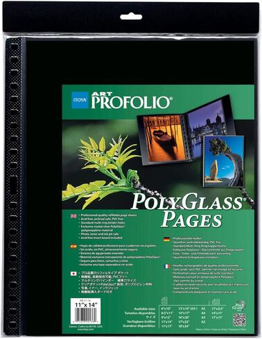 عبوات اعادة تعبئة صفحات ايتويا من الزجاج / 10, ابيض A4 (8.3x11.7) in Kuwait