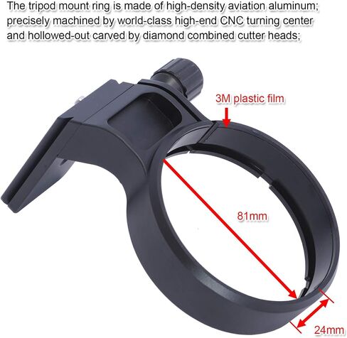 iShoot Tripod Mount Ring, CNC Metal Lens Collar Support for Tamron SP 150-600mm f/5-6.3 Di VC USD G2 Lens A022, Built-in Arca Type 70mm Quick Release Plate for Arca-Swiss Fit Tripod Head in Saudi Arabia
