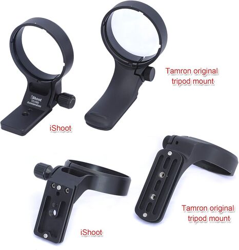 iShoot Tripod Mount Ring, CNC Metal Lens Collar Support for Tamron SP 150-600mm f/5-6.3 Di VC USD G2 Lens A022, Built-in Arca Type 70mm Quick Release Plate for Arca-Swiss Fit Tripod Head in Saudi Arabia