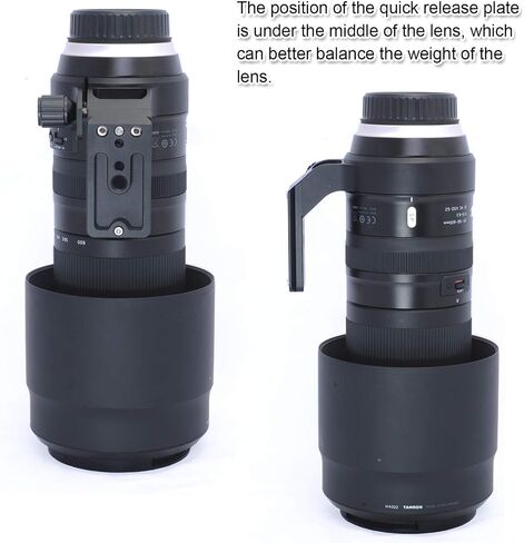 iShoot Tripod Mount Ring, CNC Metal Lens Collar Support for Tamron SP 150-600mm f/5-6.3 Di VC USD G2 Lens A022, Built-in Arca Type 70mm Quick Release Plate for Arca-Swiss Fit Tripod Head in Saudi Arabia