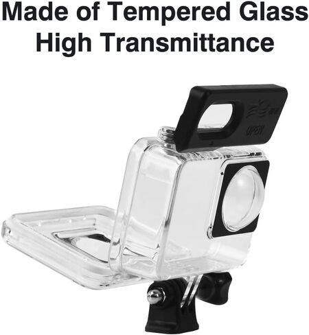 حافظة مضادة للماء لكاميرا الحركة Insta360 ONE RS 360 درجة، غطاء غوص مع غطاء عدسة سيليكون يدعم 60 M/198FT ملحقات الغوص تحت الماء in Kuwait